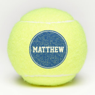 Blue Super Sport Custom Name Tennis Balls