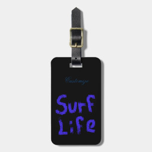 blue surf like any colour luggage tag