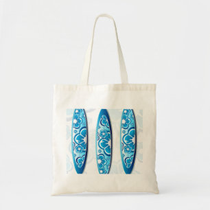 Blue surfboards Summer beach art Tote Bag