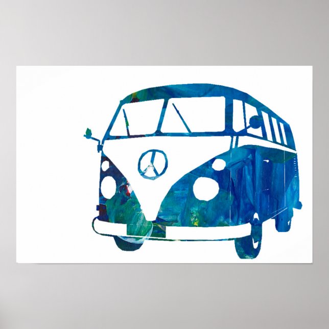 Blue surfbus poster (Front)