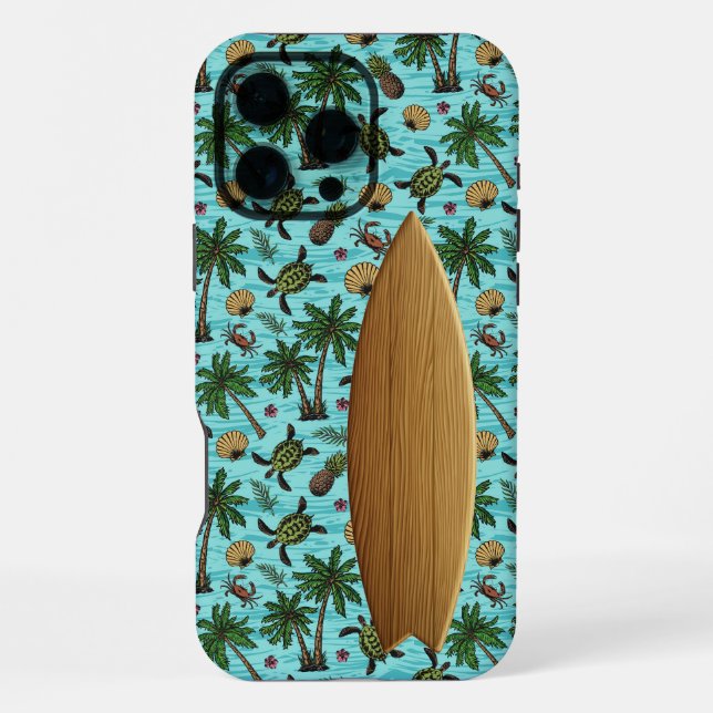 Blue Surfer iPhone / iPad case (Back)