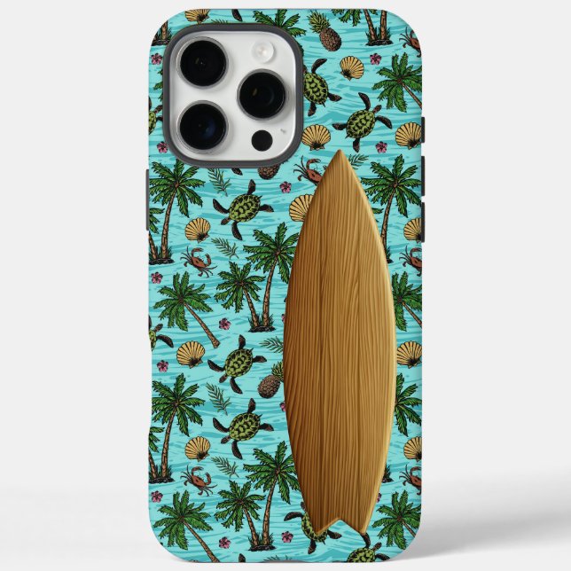 Blue Surfer iPhone / iPad case (Back)