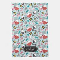 Blue Sushi Personalised Cute Pattern