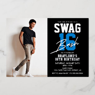 Blue Swag 16 Birthday