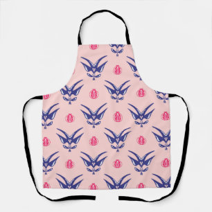 Blue Swallow & Pink Heart Apron