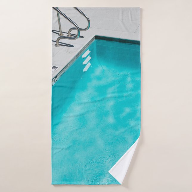 Blue swimming pool bath towel (Bath Towel)