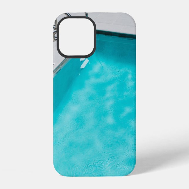 Blue swimming pool iPhone case (Back)