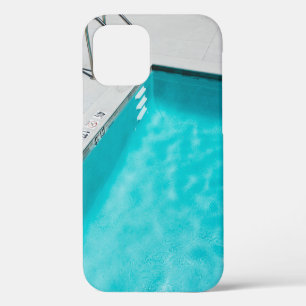 Blue swimming pool iPhone 12 case