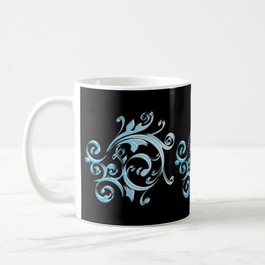 Blue Swirl Art Mug