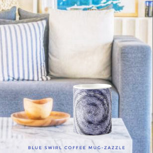 Blue Swirl Coffee Mug