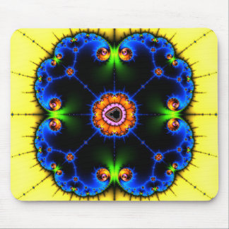 Blue Swirl Fractal Mousepad