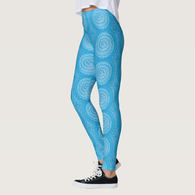 Blue Swirl Leggings (Left)