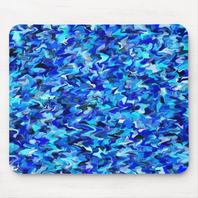Blue Swirl Mousepad (Front)