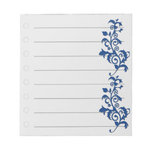 Blue Swirl Notepad