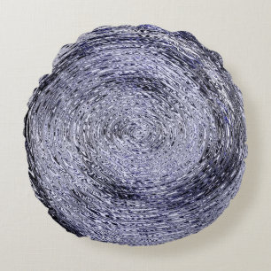 Blue Swirl Round Cushion