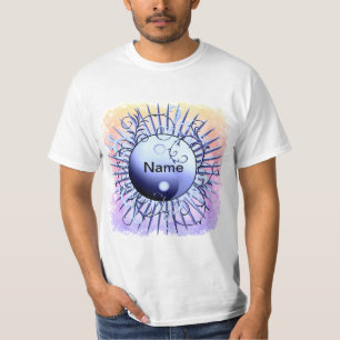 Blue Swirl Yin Yang t-shirt