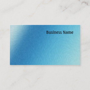 Blue swirled business card