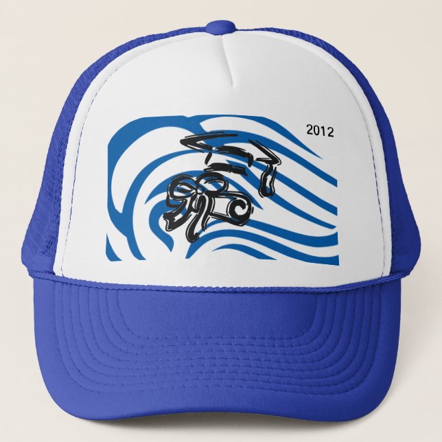 Blue Swirls 2012 - Trucker Hat (Front)