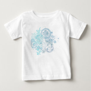 Blue Swirls Baby T-Shirt