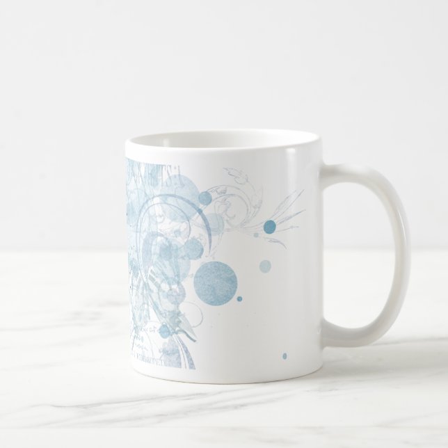 Blue Swirls Coffee Mug (Right)