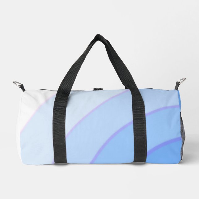 Blue Swirls  Duffle Bag (Front)