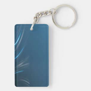 Blue Swirls Key Ring