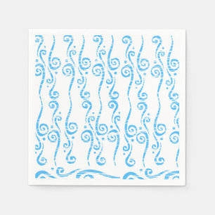 Blue Swirls Napkins
