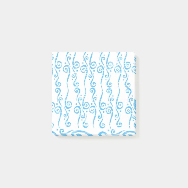 Blue Swirls Notepad (Front)