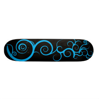 Blue Swirls Skateboard