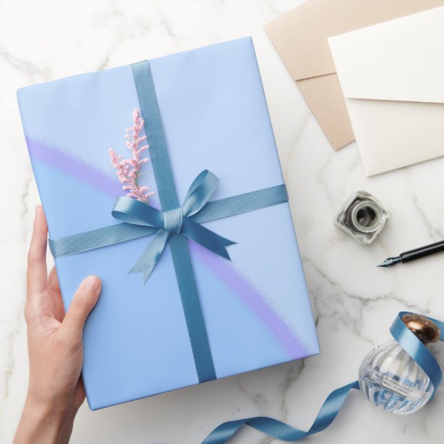 Blue Swirls Wrapping Paper (Gifting)