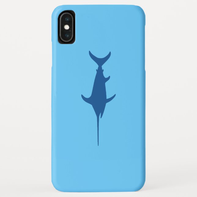 Blue Swordfish Case-Mate iPhone Case (Back)