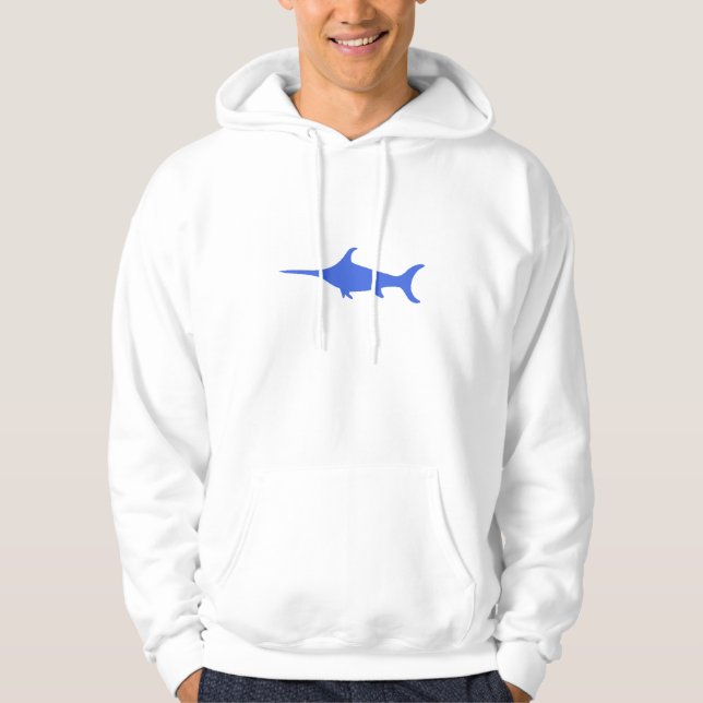 Blue Swordfish Hoodie (Front)