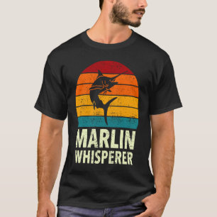 Blue Swordfish Marlin Whisperer Sport Sea Fishing T-Shirt