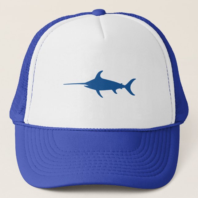 Blue Swordfish Trucker Hat (Front)