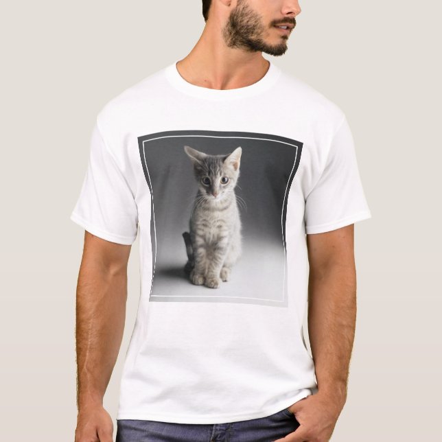 Blue Tabby Kitten T-Shirt (Front)