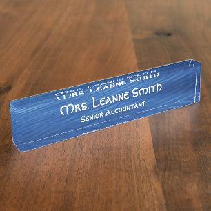 Blue Tahoe Water Nameplate