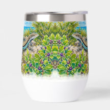 Blue-Tail Lizard Wine Tumbler