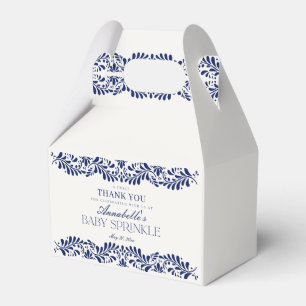 Blue Talavera Tile Fiesta Baby Sprinkle Dessert Favour Box