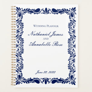 Blue Talavera Tile Spanish Fiesta Floral Wedding Planner