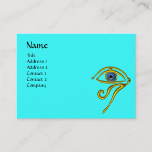 BLUE TALISMAN, black and white yellow Business Card