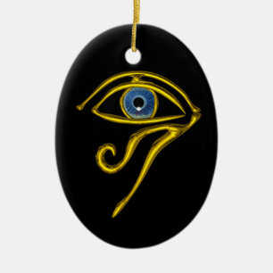 BLUE TALISMAN , Black Ceramic Tree Decoration
