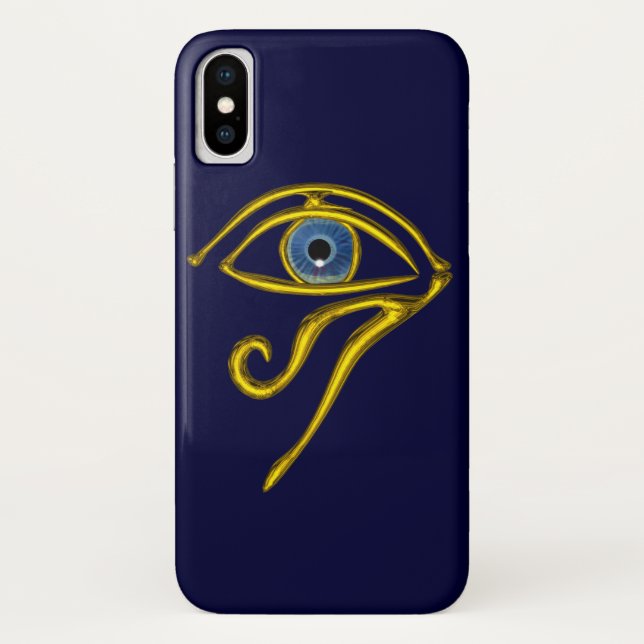BLUE TALISMAN Gold Horus Eye Case-Mate iPhone Case (Back)