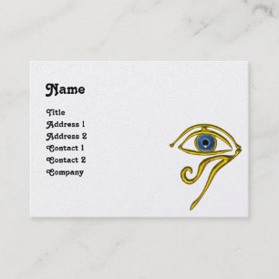 BLUE TALISMAN HORUS EYE Divinity, pearl paper Business Card