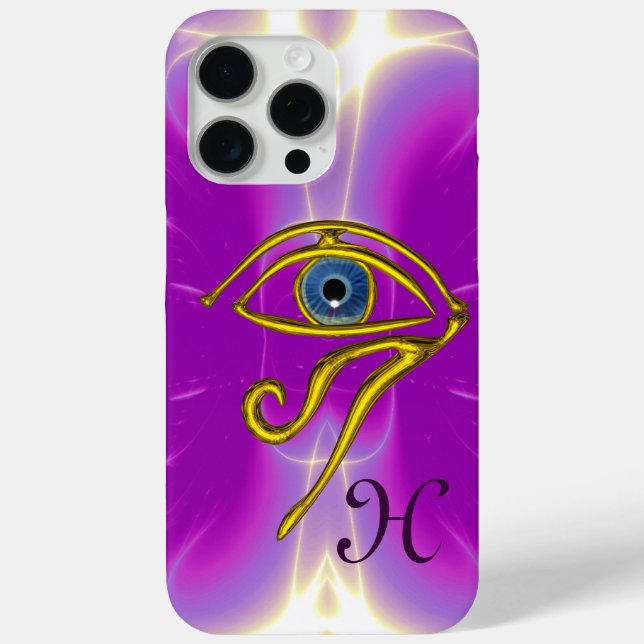 BLUE TALISMAN HORUS EYE MONOGRAM Pink Fuchsia Case-Mate iPhone Case (Back)