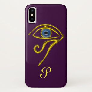 BLUE TALISMAN MONOGRAM Purple iPhone X Case