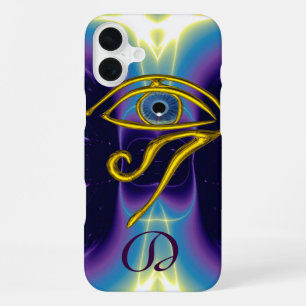 BLUE TALISMAN MONOGRAM Violet Purple White iPhone 16 Plus Case
