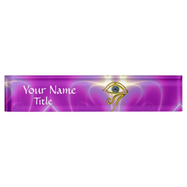 BLUE TALISMAN, Pink Fuchsia Nameplate (Front)
