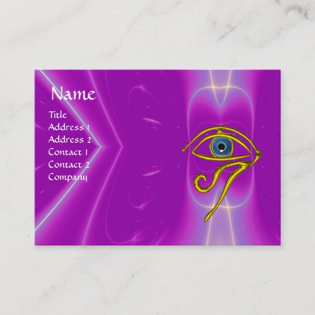 BLUE TALISMAN, purple violet white pink Business Card (Front)