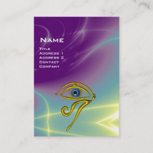 BLUE TALISMAN, purple violet white pink yellow Business Card