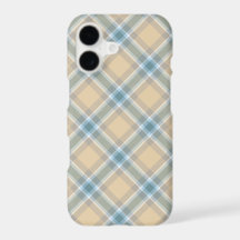 Blue & Tan Plaid iPhone X/8/7 Barely There Case